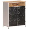 Image de Buffet 60x35x75 Cm Bois De Manguier Brut Et Fer Vidaxl