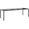 Image de Table De Jardin 250x100x75 Cm Verre Trempé Et Résine Tressée Vidaxl