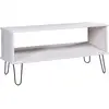 Image de Table Basse New York Blanc Bois De Pin Massif Vidaxl
