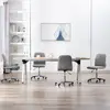 Image de Chaises À Manger Lot De 4 Gris Clair Tissu Vidaxl