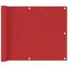 Image de Écran De Balcon Rouge 75x500 Cm Pehd Vidaxl