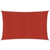 Image de vidaXL Voile dombrage 160 g/m² Rouge 3x5 m PEHD