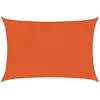 Image de Voile D'ombrage 160 G/m² Rectangulaire Orange 4x5 M Pehd Vidaxl