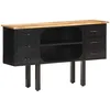 Image de Buffet 110x30x65 Cm Bois De Manguier Massif Brut Et Acier Vidaxl