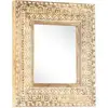 Image de Miroir Sculpté À La Main 50x50x2,6 Cm Bois De Manguier Solide Vidaxl
