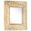Image de vidaXL Miroir sculpté à la main 50x50x26 cm Bois de manguier solide