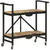 Image de Chariot De Cuisine 87x36x81 Cm Bois Massif De Manguier Vidaxl