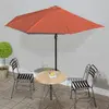 Image de Parasol De Balcon Et Mât En Aluminium Terre Cuite 300x155x223cm Vidaxl