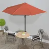 Image de vidaXL Parasol de balcon et mât en aluminium Terre cuite 300x155x223cm 312503