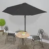 Image de Parasol De Balcon Avec Mât En Aluminium Noir 300x155x223cm Demi Vidaxl