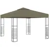 Image de Chapiteau De Jardin 3x3 M Taupe 180 G/m² Vidaxl
