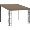 Image de Belvédère Mural 3x3 M Taupe Tissu Vidaxl