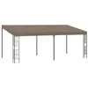 Image de vidaXL Belvédère mural 6x3 m Taupe Tissu
