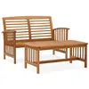 Image de vidaXL Salon de jardin 2 pcs Bois dacacia solide 310262