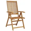 Image de vidaXL Lot de 3 Chaises Pliables de Jardin Fauteuil avec Accoudoirs Sièges avec Dossier Patio Terrasse Extérieur Bois 310293