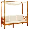 Image de Banc De Jardin Avec Auvent Bois D'acacia Solide Vidaxl