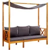 Image de Banc De Jardin Avec Auvent Bois D'acacia Solide Vidaxl