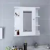 Image de Armoire À Miroir De Salle De Bain Blanc 66x17x63 Cm Mdf Vidaxl