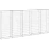 Image de Mur En Gabion Avec Couvercles Acier Galvanisé 300x30x150 Cm Vidaxl