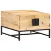 Image de Table Basse 67x67x45 Cm Bois De Manguier Massif Vidaxl