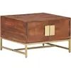 Image de Table Basse Marron Miel 67x67x45 Cm Bois Solide D'acacia Vidaxl