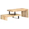 Image de Table basse en bois de manguier massif - VIDAXL - Rectangulaire - Marron - 90x50x40cm - 80x50x20cm