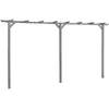 Image de Pergola De Jardin Gris 400x40x205 Cm Bois De Pin Imprégné Vidaxl