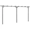 Image de Pergola - vidaXL - 400x40x205 cm - Bois de pin imprégné - Résistant aux intempéries - Design moderne