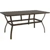 Image de Table De Jardin Marron 140x80x72 Cm Acier Vidaxl