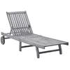 Image de vidaXL Chaise longue Bois dacacia solide