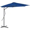 Image de Parasol De Jardin Avec Mât En Acier Bleu 300x230 Cm Vidaxl