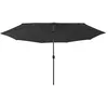 Image de vidaXL Parasol de Jardin avec Lumières LED et Mât en Métal Pare-soleil de Patio Abri de Soleil Parasol de Terrasse 312536