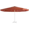 Image de Tissu De Remplacement De Parasol D'extérieur Terre Cuite 500 Cm Vidaxl
