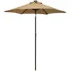 Image de Parasol De Jardin Avec Lumières Led Taupe 200x211 Cm Aluminium Vidaxl