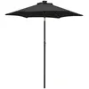 Image de Parasol De Jardin Avec Lumières Led Noir 200x211 Cm Aluminium Vidaxl