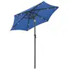 Image de Vidaxl parasol de jardin avec lumières led bleu azuré aluminium