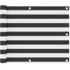 Image de Écran De Balcon Anthracite Et Blanc 75x600 Cm Tissu Oxford Vidaxl