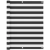 Image de Écran De Balcon Anthracite Et Blanc 120x400 Cm Tissu Oxford Vidaxl