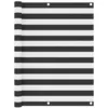 Image de Écran De Balcon Anthracite Et Blanc 120x500 Cm Tissu Oxford Vidaxl