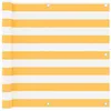 Image de Écran De Balcon Blanc Et Jaune 90x300 Cm Tissu Oxford Vidaxl