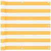 Image de Écran De Balcon Blanc Et Jaune 90x400 Cm Tissu Oxford Vidaxl