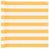Image de Écran De Balcon Blanc Et Jaune 90x500 Cm Tissu Oxford Vidaxl