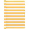 Image de Écran De Balcon Blanc Et Jaune 120x400 Cm Tissu Oxford Vidaxl