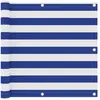 Image de Écran De Balcon Blanc Et Bleu 90x500 Cm Tissu Oxford Vidaxl