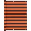 Image de Écran De Balcon Orange Et Marron 120x300 Cm Tissu Oxford Vidaxl
