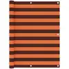 Image de Écran De Balcon Orange Et Marron 120x500 Cm Tissu Oxford Vidaxl