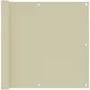 Image de Écran De Balcon Crème 90x300 Cm Tissu Oxford Vidaxl