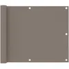 Image de Écran De Balcon Taupe 75x400 Cm Tissu Oxford Vidaxl