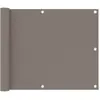 Image de Écran De Balcon Taupe 75x600 Cm Tissu Oxford Vidaxl