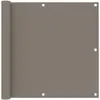 Image de Écran De Balcon Taupe 90x500 Cm Tissu Oxford Vidaxl